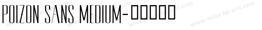 Poizon Sans Medium字体转换